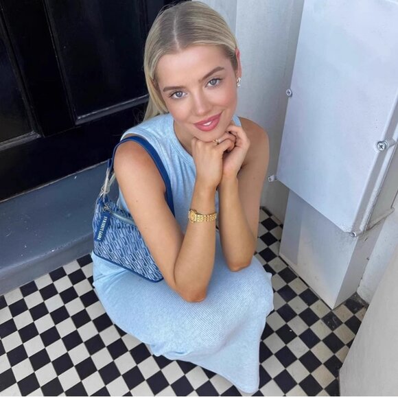 Sleeveless top high-waisted slim-fit long skirt two-piece set - Picture 2 of 5